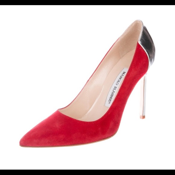 NOT FOR SALE: Manola Blahnik suede leather pump 6